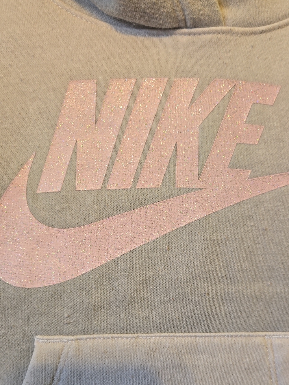 Nike Girls' Light Grey/White Ombre Sweatshirt & Jogger Set - Picture 3 of 7